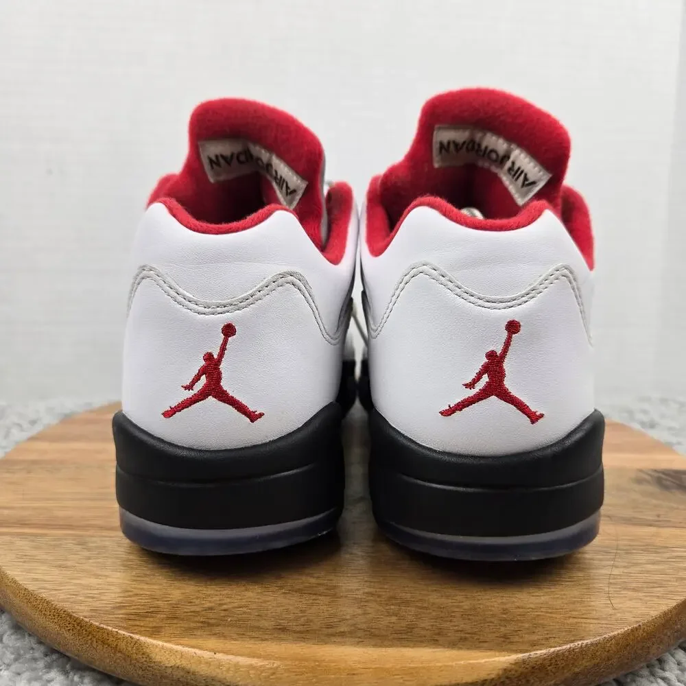 Jordan 5 Retro Low Golf Fire Red Silver Tongue Casual Sneaker Mens 8 CU4523-100